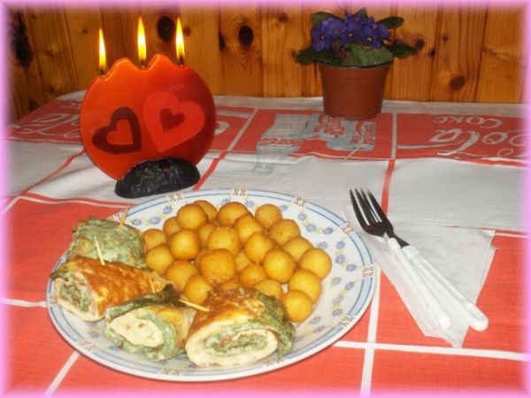 Špenátovo - sýrové omelety - Jednoduché, rychlé !!!!!