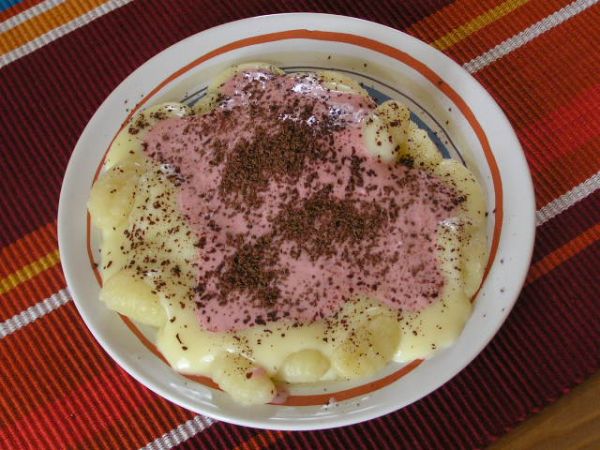 Gnocchi se sladkým přelivem
