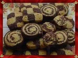Vánoční cukroví Schwarz-Weiß