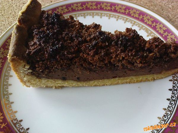 Dort s čokoládovým tvarohem a kokosovou drobenkou