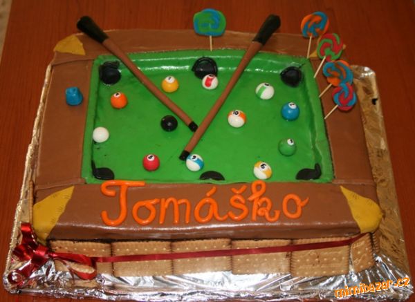 Torta - billiardový stôl