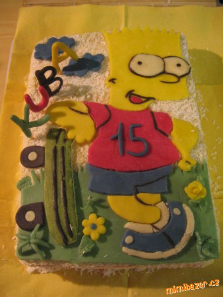 ANANASOVÝ DORT S MARCIPÁNEM(BART SIMPSON)