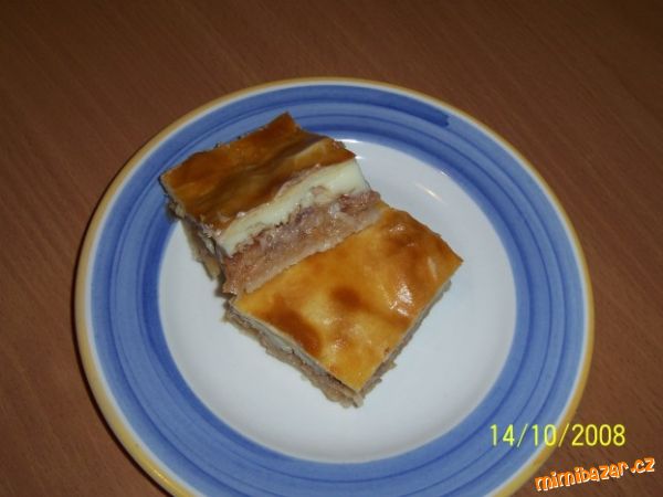 Buchta z listového těsta s jablkama a pudingem...úúúžasná dobrota!!!