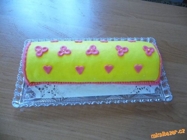 První potahovaný dortík