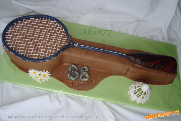 Dort badmintonová pálka s míčkem