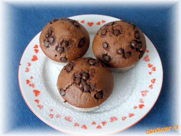Muffiny s čokofloky