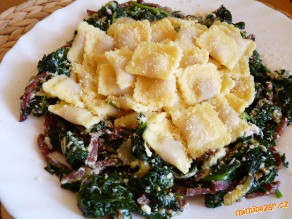 Ravioly se špenátem