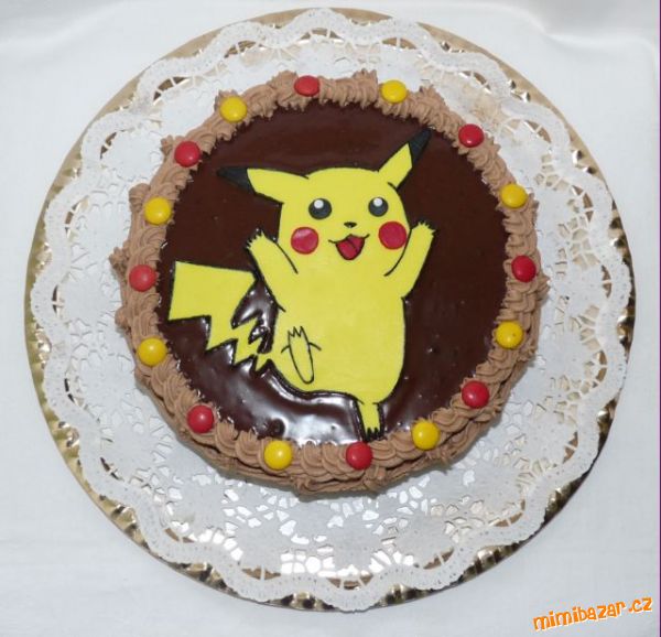 dort s pikachu na dnešní oslavu Matýska s kamarádama