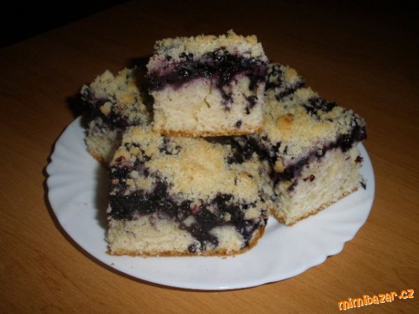 Borůvkový koláč-nebo s jakýmkoliv jiným ovocem
