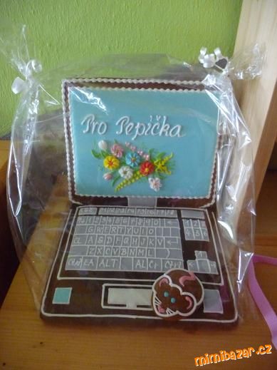 Perníkový Netbook pro mého manžílka