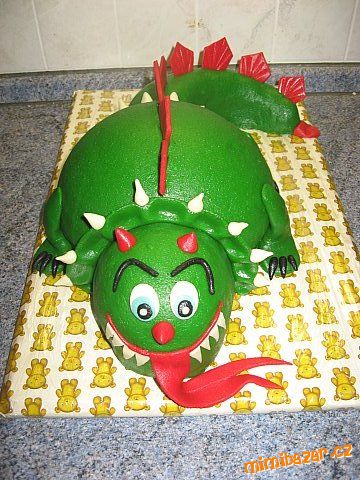 Dinosaurus - první dort na zakázku