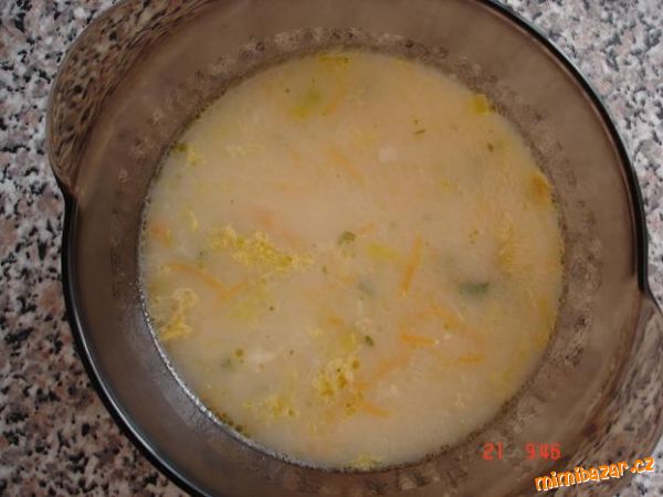 Pórková polévka s vločkama
