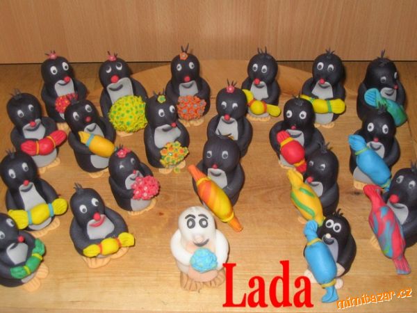21 krtečků + aspiková rybička