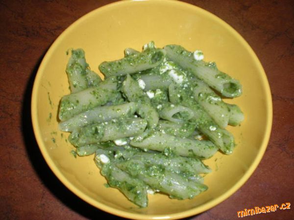 Penne se špenátem - opět rychlovka:-)..jak jinak...
