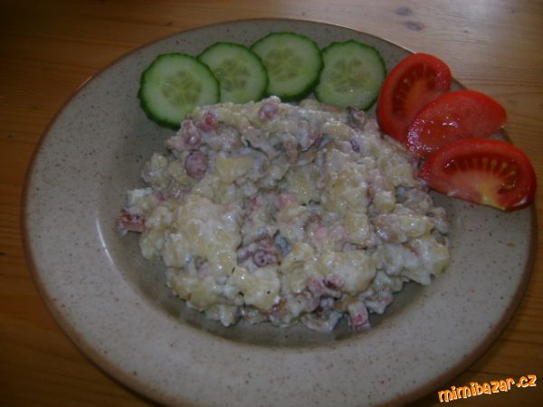 Nočky se slaninou a žampióny