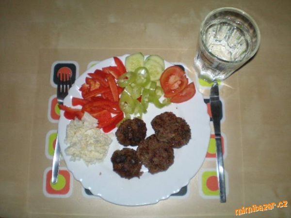 *´´¨¨*Placky z mletého+obloha*¨¨´´*