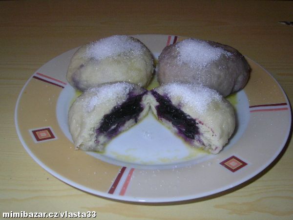 Kynuté knedlíky-OVOCNÉ BORŮVKOVÉ