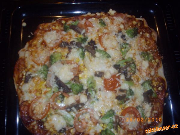 Domácí výborná PIZZA-zeleninová děkuji Káťě z MMB