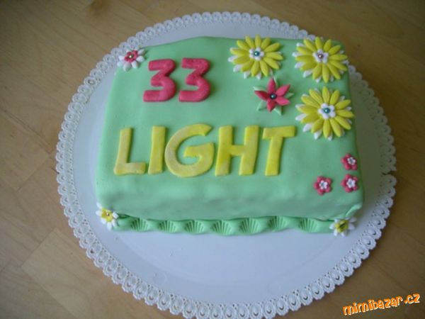 LIGHT dortík pro sestru k narozeninám