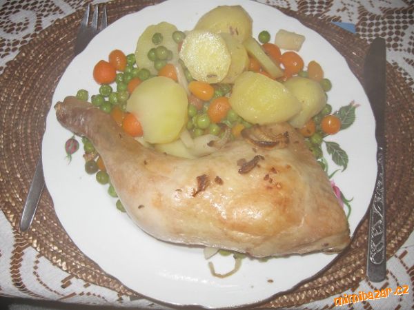 Kuřecí stehna zapečené