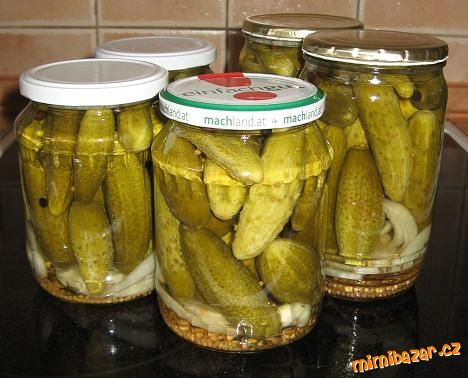 Sterilované okurky - opravdu výborné, prý jedny z nej....