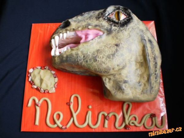 Tyranosauří hlava pro Nelinku