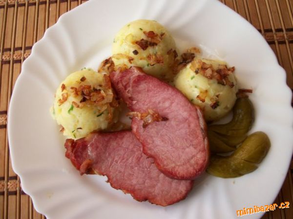 Štouchané brambory se selskou pečení