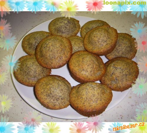 Makové muffiny s ořechy -DEKUJI KAMČE MÁLKOVÉ