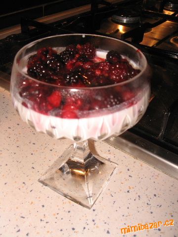 PANNA COTTA s lesními plody-velice rychlý a výborný dezert......