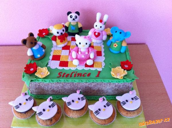 Hello kitty s kamarády a muffinky