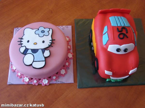 Hello Kitty č.5 a Blesk McQueen - pro sourozence