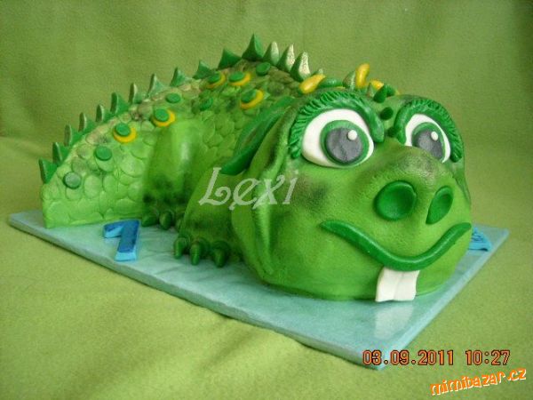 Malý dino, Dortový řez čokoládový