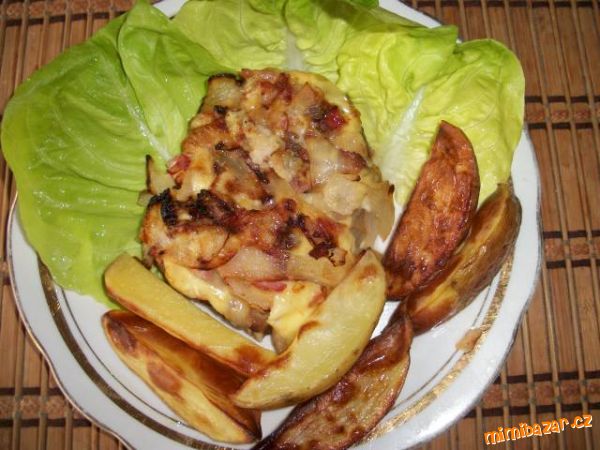 Krkovička s hromádkou,americké brambory