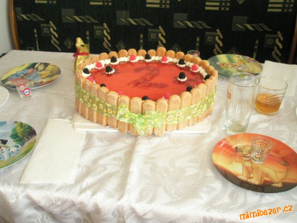 Lahodný jahodový dort pro Vildika:). Receptík od Soňi Č.(id165593)