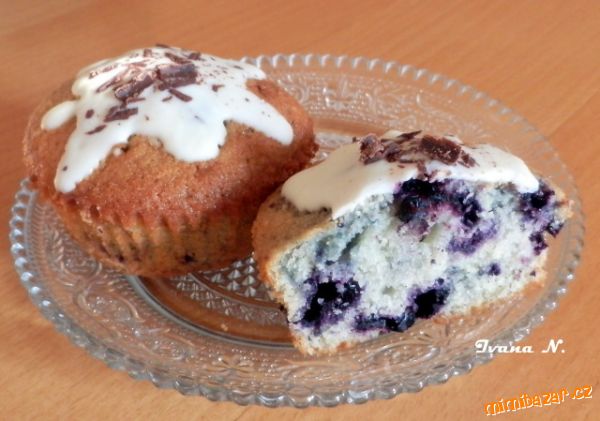 Borůvkové muffiny