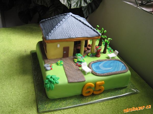 Dům s terasou a bazénem, Svatební figurky