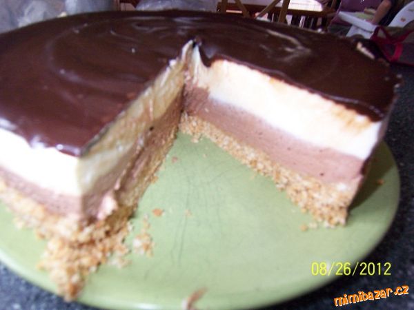 Dvoubarevný čokoládový cheescake