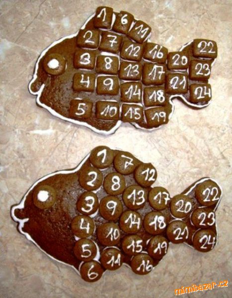 PERNIKOVÝ ADVENTNÍ KALENDÁŘ + SVÍCNY+++