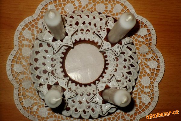 Perníkový adventní věnec 2012