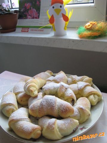 Nutelové rohlíčky