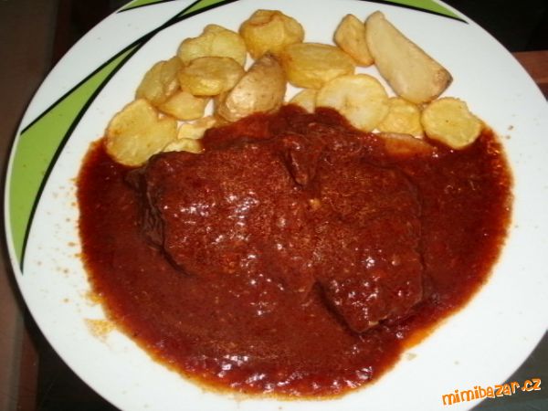Hovězí roštěná na sušených rajčatech a chilli-děkuji janě62