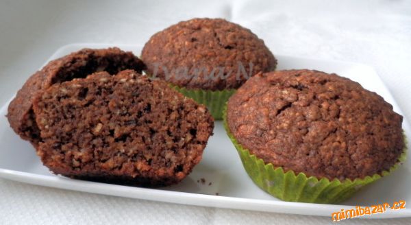 Čokoládovo-mandlové muffiny
