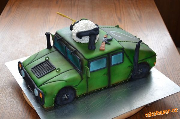 Vojenský 3D Hummer s ovečkou Timmy