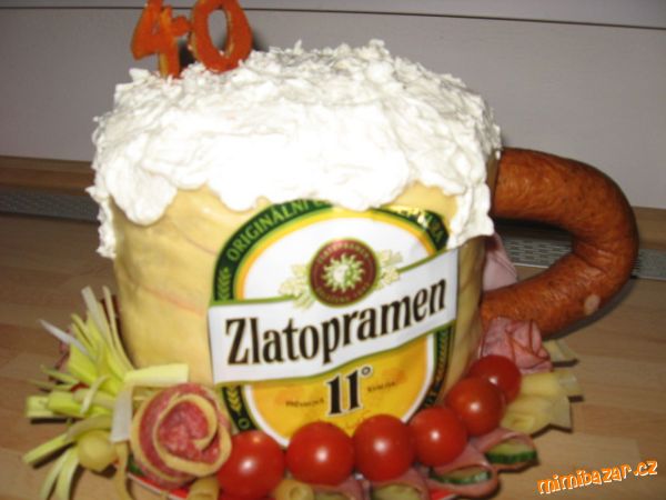 Půllitr, slaný dort