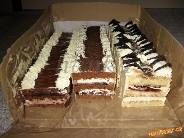 Pařížské, čokoládové, ořechové řezy