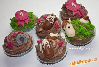 Cupcake s koňmi