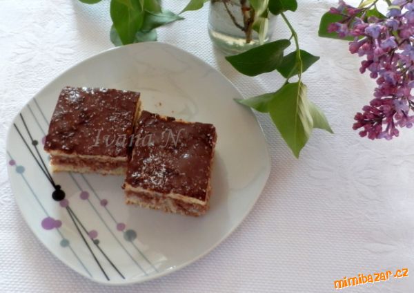 Mramorované řezy s kokosovým krémem