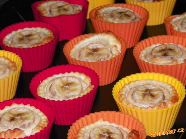 Tvarohovo-banánové muffiny z listového těsta