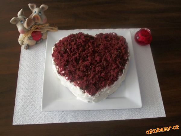 Červené srdce-domácí Red Velvet