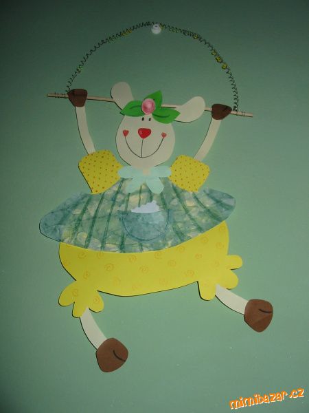 Papírová ovce,zajíc a slepice